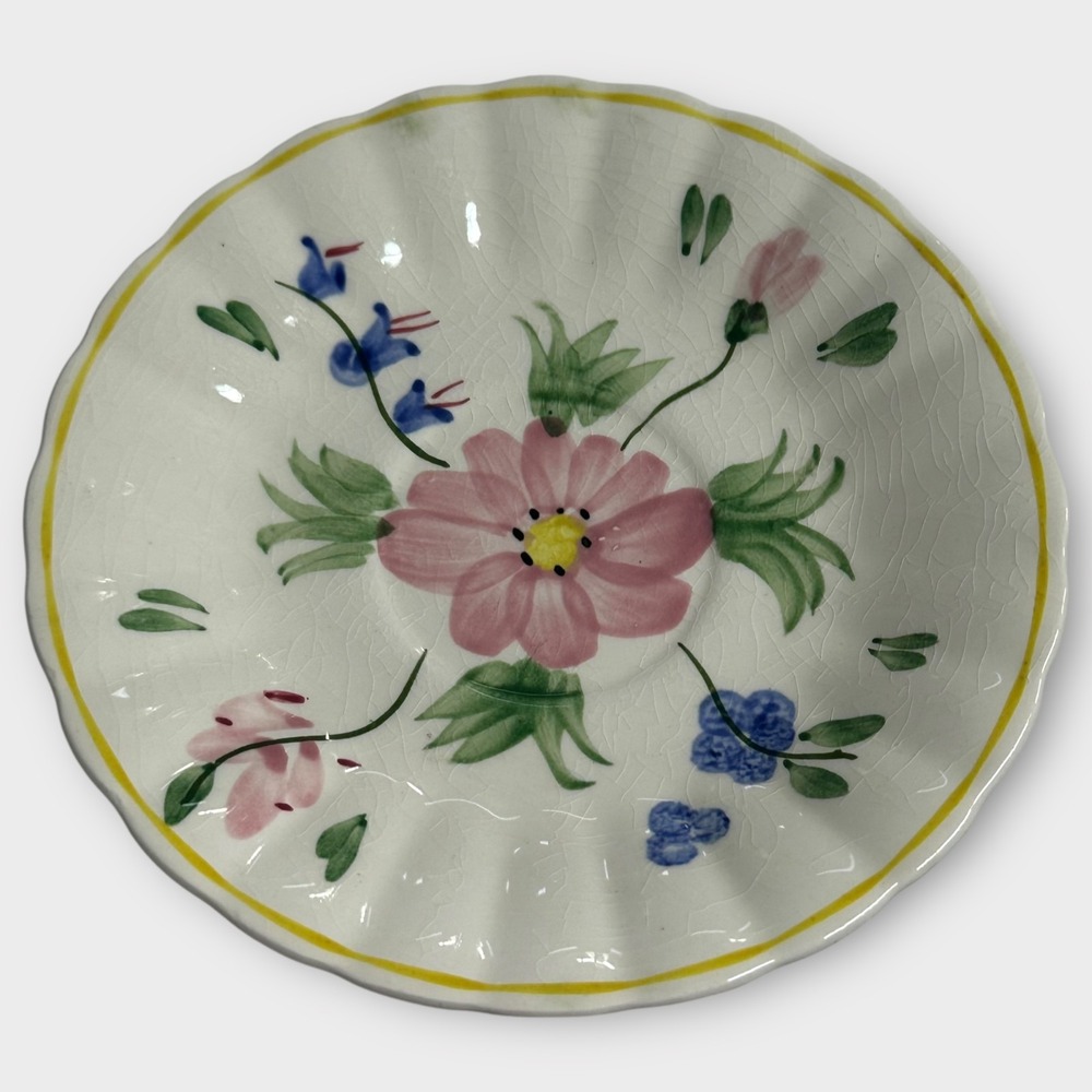 VTG Blue Ridge Southern Pottery Bread Butter Plate SET OF 6 Laurie Colonial RARE - Picture 6 of 10